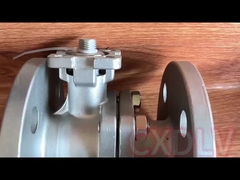 مشغل كهربائي عالي الضغط بمنفذ كامل مكون من قطعتين كروي صمام مزدوج شفة ينتهي