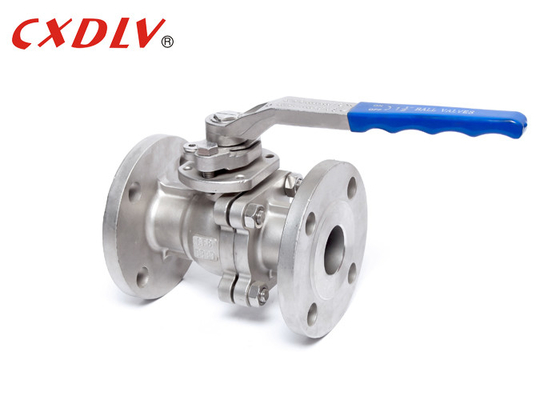 صمام الكرة المزدوج من الفولاذ الكربوني مع PTFE المقعد المتوسط التآكل
