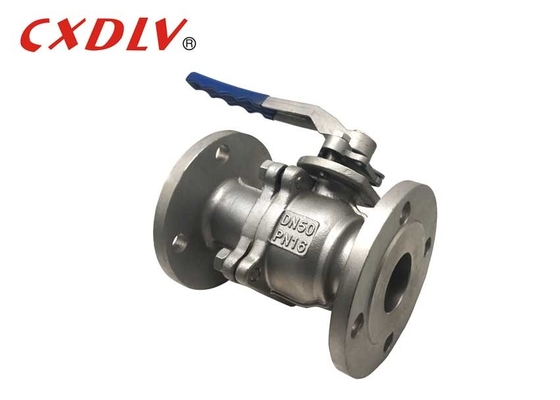 DN50 DN 100 صمام الكرة الفولاذ المقاوم للصدأ CF8/CF8M جسم الاتصال بالفلانج PN10/16 النهايات