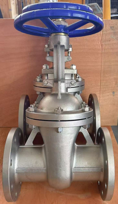 CF8M صمام البوابة المزدوج PN16RF مع عجلة المقبض