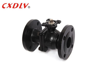 2PC WCB العائمة الكربون الصلب الكرة صمام DN15 - DN200 PN16 شفة صمام