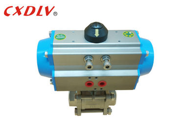 DN15 - DN100 الخيط BSPT تعمل بالهواء المضغوط الكرة صمام الفولاذ المقاوم للصدأ CF8M