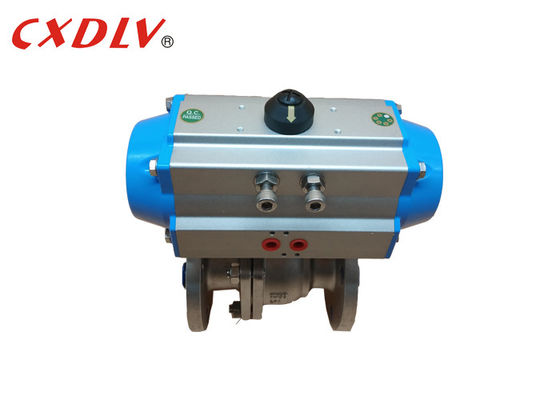 SS316 2PC كامل ميناء هوائيّ هواء يشغل كرة صمام Q641F JIS10K 50A