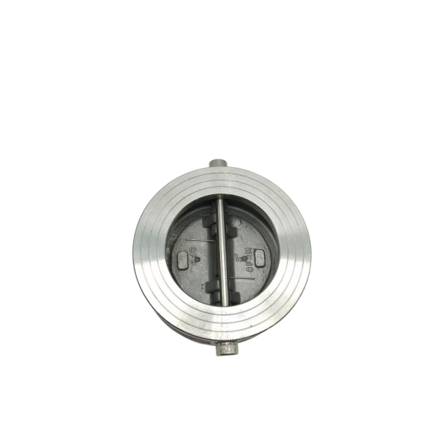 صمام فحص مزدوج اللوحة من الفولاذ المقاوم للصدأ مع مقاومة عالية لدرجة الحرارة للماء والبخار والزيت والغاز