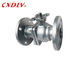 DIN مزدوجة مشفه الكرة صمام ISO5211 لوحة مع مقبض أو المحرك