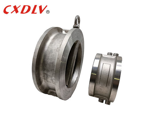 DN150 EPDM مقعد الرقاقة نوع فحص الصمام ثنائي اللوح أنبوب مزدوج القرص الباب