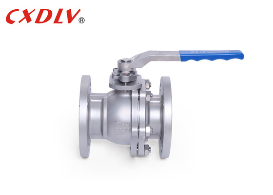 صمام كرة من الفولاذ المقاوم للصدأ المصبوب بالاستثمار مع مقعد PTFE وجسم WCB لبيئات درجات الحرارة العالية