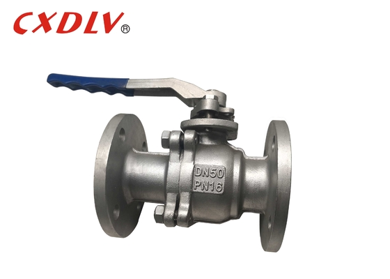 DN50 DN 100 صمام الكرة الفولاذ المقاوم للصدأ CF8/CF8M جسم الاتصال بالفلانج PN10/16 النهايات