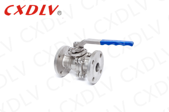 CF8 صمام الكرة المزدوج مع مواد RPTFE أو Develon للنفط والسوائل الأخرى