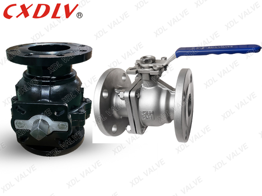 صمام الكرة المزدوج من الفولاذ الكربوني للسيارة RPTFE لتطبيقات النفط والغاز