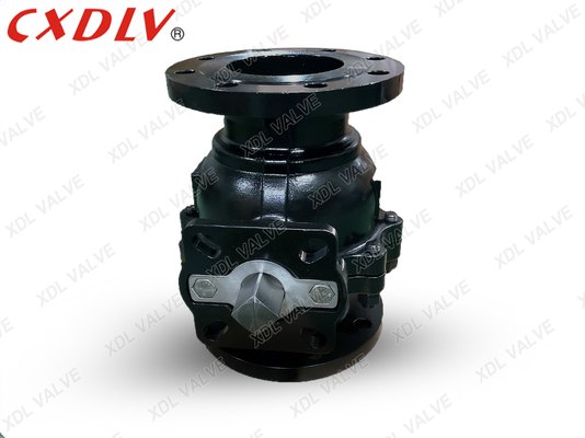 صمام الكرة المرفق من الفولاذ الكربوني A216WCB مع مقعد RPTFE لمعالجة مياه الصرف الصحي