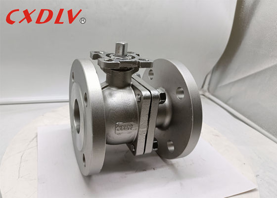 صمام كرة شفة 1.4409 مع تركيب علوي ISO5211 PN16 DN100