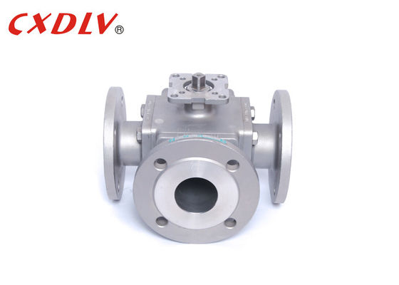 صغيرة كاملة ميناء 3 الطريق مشفه الكرة صمام مربع الجسم مع تصاعد لوحة