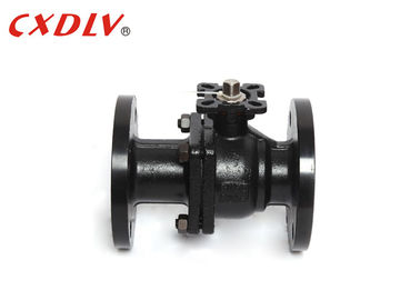 2PC WCB العائمة الكربون الصلب الكرة صمام DN15 - DN200 PN16 شفة صمام