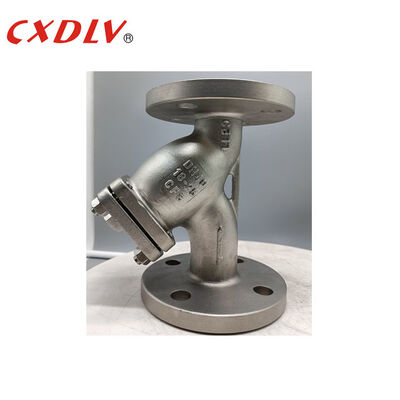 DN50 PN16 Y Strainer Valve 300Micron SUS304 Spring Washers With Flange Connection