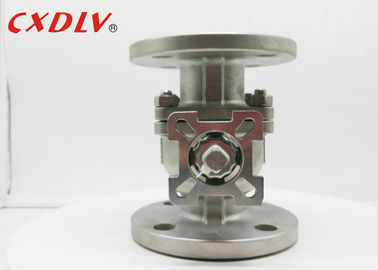 صمام الكرة الفولاذية المقاومة للصدأ العائمة 150LB RF تتحمل بالكامل مع مقعد ناعم PTFE