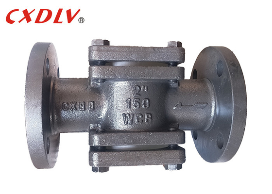 A216 WCB ذو حواف زجاجية 150LB RF مؤشر تدفق مضمن كوارتز مقسى